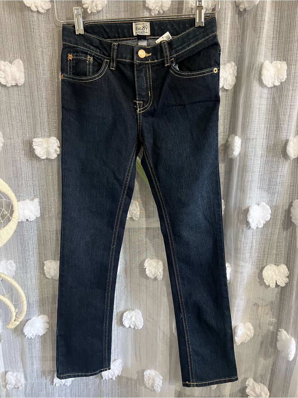 Girls The Children's Place Dark Indigo Skinny Jeans
